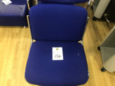 7x Low Blue Chairs