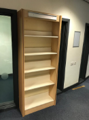 2x Wall Fixed Book Shelving Units