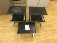 5x Black Foot Stool