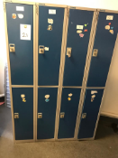 8x Blue Armour Lockers