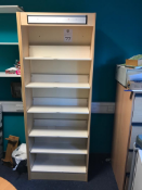 2x Wall Fixed Book Shelving Units