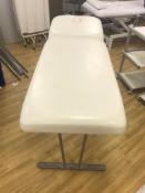 Cream Adjustable Massage Bed with Face Hole