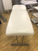 Cream Adjustable Massage Bed with Face Hole