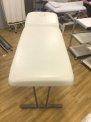 Cream Adjustable Massage Bed with Face Hole