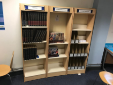 3x Small Book Shelving Unit