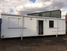 Site Office Cabin Canteen Toilets Portable Steel Building 32ft x 10ft
