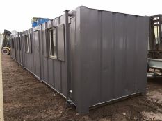 Site Office Cabin Modular Building Welfare Unit 48ft Anti Vandal Steel