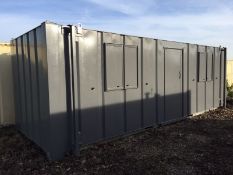 Portable Site Office Cabin Drying Room Welfare Unit 24ft Anti Vandal Steel