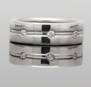 18ct White Gold Full Diamond Band Ring