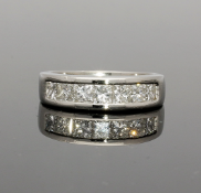 Platinum Princess Cut Diamond Eternity Ring 1.60cts