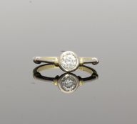 Vintage Handmade Solitaire Twist Ring .27cts