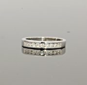 18ct White Gold Diamond Eternity Ring .25cts