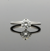 Platinum Diamond Solitaire Ring 1.01cts