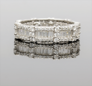 18ct White Gold Full Diamond Wedding / Eternity Ring
