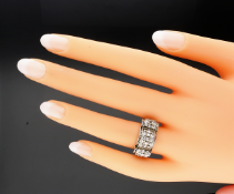 Vintage 1930s Rectangular Diamond Cluster Ring