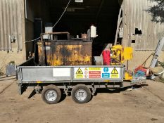 Ifor Williams Trailer c/w gas fired Tar Emulsion Coat Boiler
