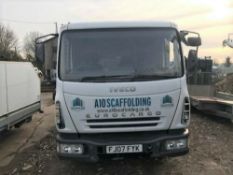 Withdrawn Lot Iveco Eurocargo 7.5t - Spares or Repair