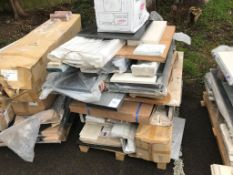 A pallet of granite pieces