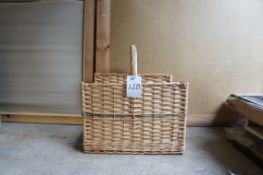 Wicker log basket