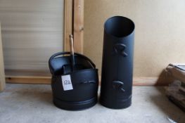 A pair of coal scuttles