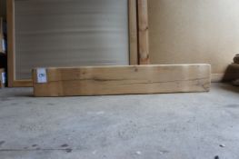 Unfinished oak beam