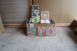 A quantity of fire place insert tiles