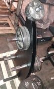 Nautilus Olympic Weight Plates with Storage Tree approx 90kg
