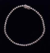 2.46ct Diamond Tennis Bracelet in 18ct White Gold