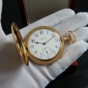 LOT WITHDRAWN Waltham Maximus 14k Solid Gold Pocket Watch