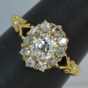 Antique Victorian Ring modelled in 18 carat yellow gold