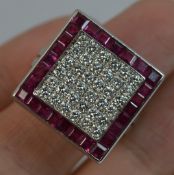 Art Deco Design, Modern Cluster Ring