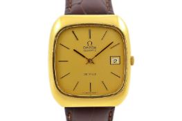 Omega De Ville Quartz Gold Plated Mens Watch