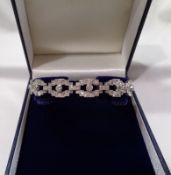 Antique Art Deco Platinum 2.76ct Diamond Bracelet