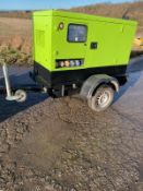 LOT WITHDRAWN | Pramac GRW20 Road Tow Diesel 20kva Generator