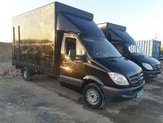 Mercedes sprinter luton 316 2012 12 reg black with alloy taillift 1 owner 6 spd