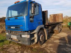 Iveco cursor 26 ton 53 reg roll on off plant body tarmac body muck bin tipper