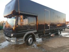 Mercedes Atego 1524 2007 15 ton sleeper cab box lorry removal truck with tailift