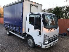 LOT WITHDRAWN | Isuzu n50 2013 63 reg curtain side box lorry / truck manual npr nqr nkr euro 5