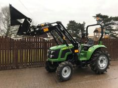 LOT WITHDRAWN | NEW SIROMER 404 4WD TRACTOR WITH LOADER YEAR 2019