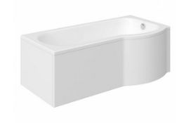 IFLO RH RENNES 'P' SHAPED BATH TUB (1700x850mm) this lot is a Right hand bath ( pictures may show a