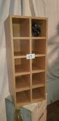 7 x Oak wood wine rack