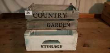 2x Wooden Crates
