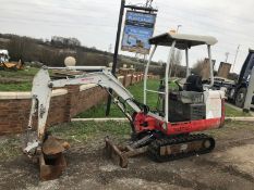 TAKEUCHI TB014 MINI DIGGER / EXCAVATOR YEAR 2009