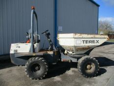 2008 Terex PS300 Benford 3 ton swivel skip tip dumper delivery thwaites ta3