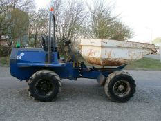 2010 Terex TA6S Benford 6 ton swivel skip tip dumper