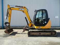 2010 JCB 8085 digger excavator 2 speed tracking quick hitch 8 ton