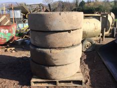 4 Wheels and Tyres, Half Solid.