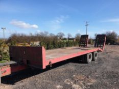 WITHDRAWN LOT 22ft Tractor Low Loader Trailer