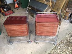 100+ Trays on 2 x Tray Stands