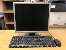 ** NO RESERVE ** Monitor plus keyboard mouse